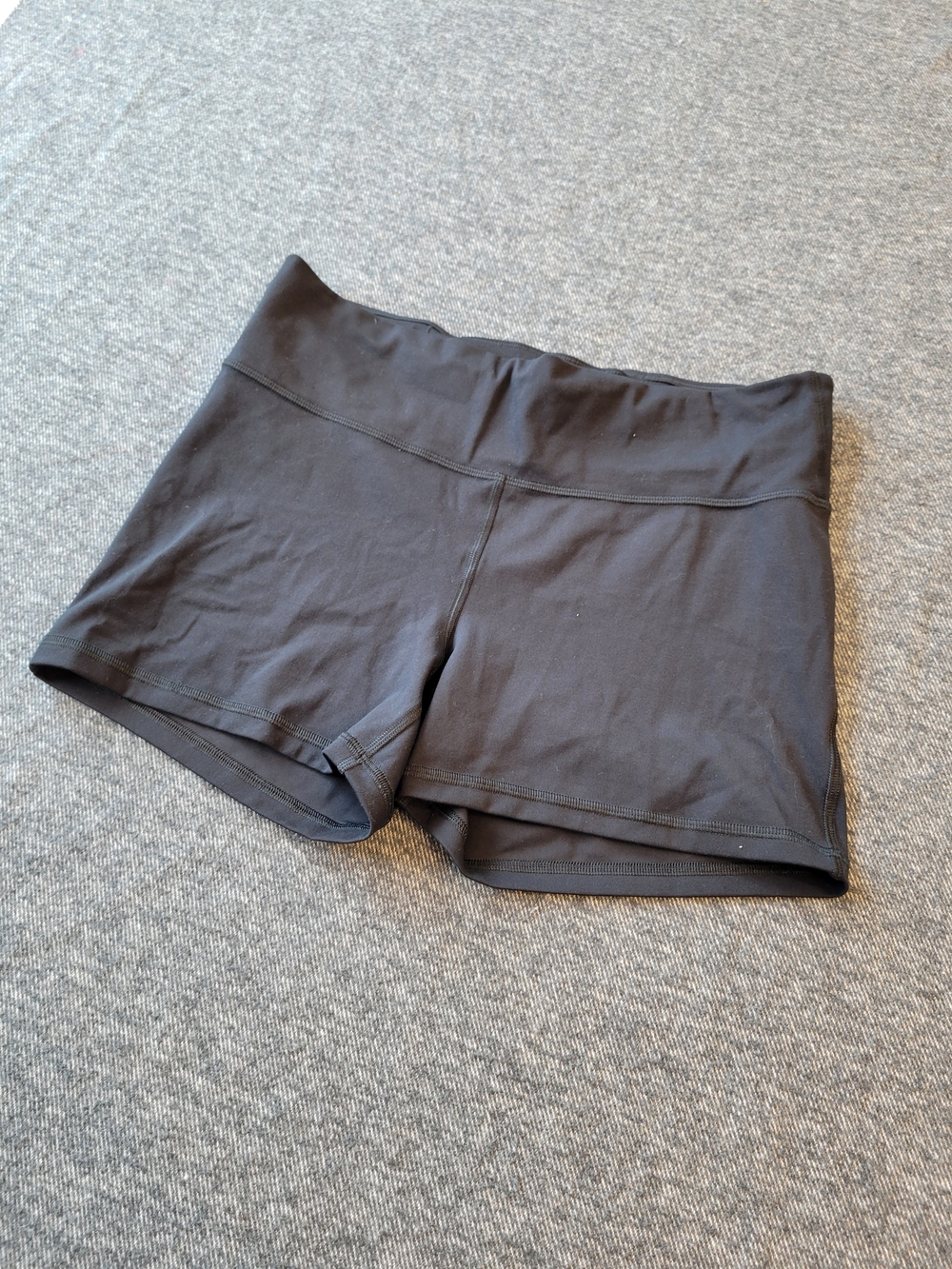 all in motion Solid Black High-Rise Bike Shorts
